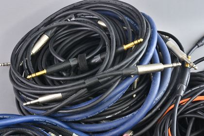 various-Huge lot stereo 1/4 inch jack leads